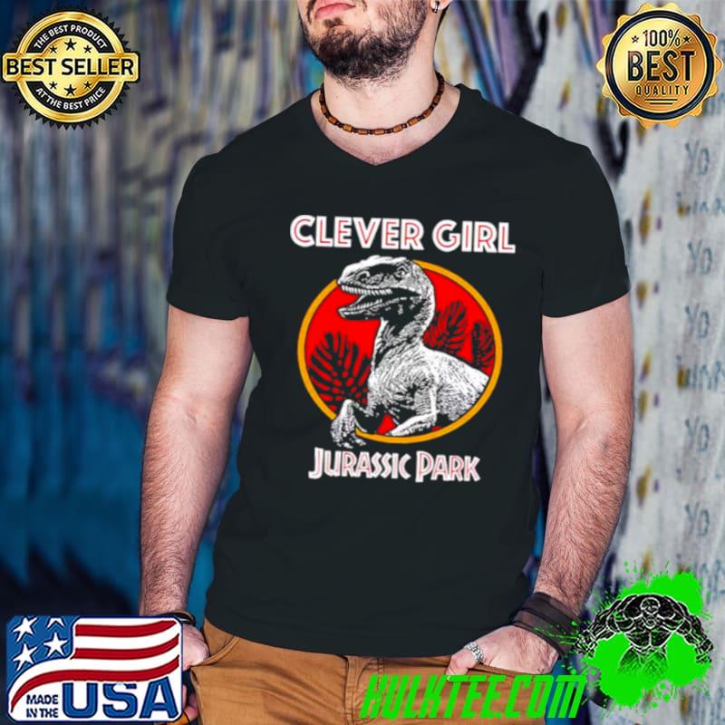 Nice Cleveer girl jurassic park shirt