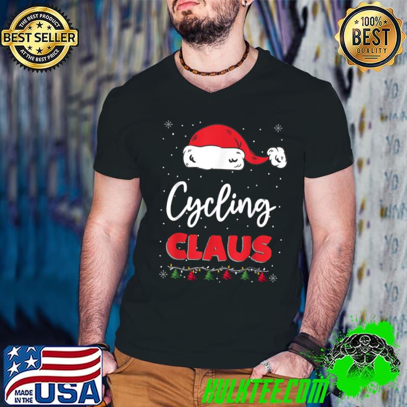 Nice Cycling Santa Claus Christmas Funny Family Matching Costume T-Shirt