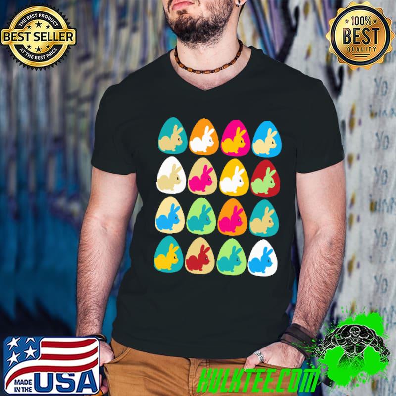 Nice Easter Rabbit Inside Easter Egg Color Combination Shirts Guys V Neck Nice Easter Rabbit Inside Easter Egg Color Combination Shirts Guys V Neck