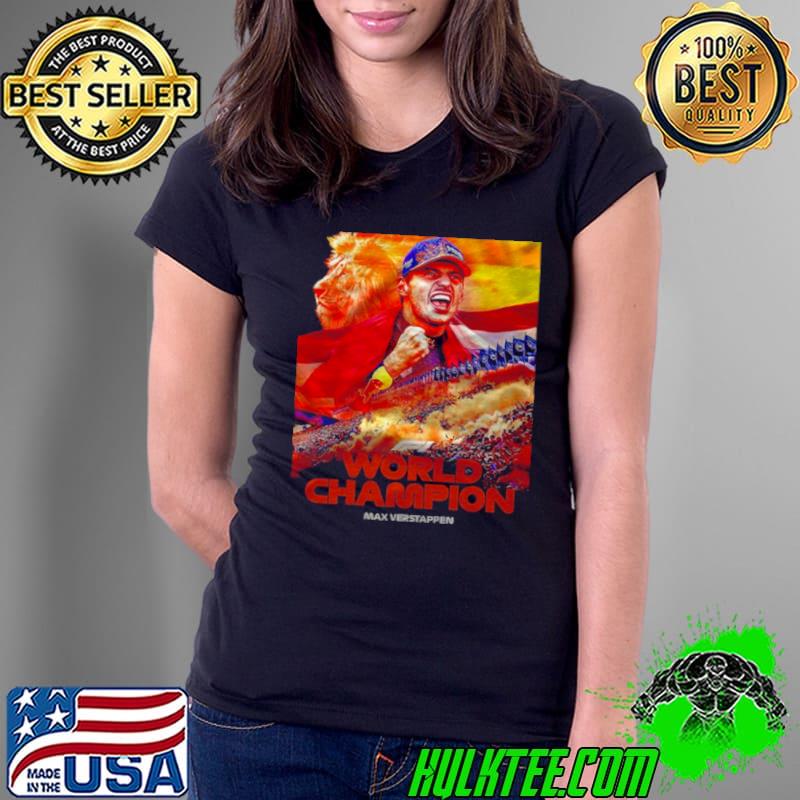 Nice F1 World Champion Max Verstappen 2021 Ladies Tee Nice F1 World Champion Max Verstappen 2021 Ladies Tee