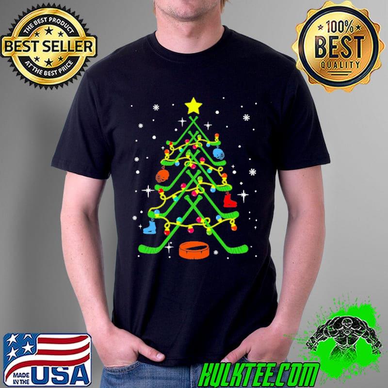 Nice Hockey Christmas Tree Hockey Player Unisex Nice Hockey Christmas Tree Hockey Player Unisex