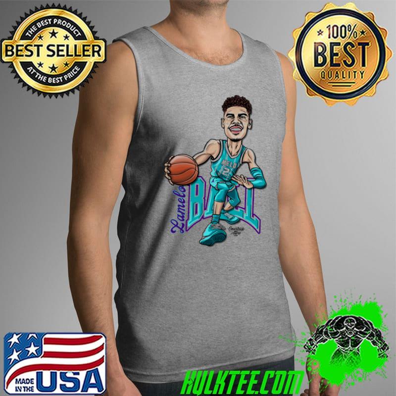 Nice Lamelo Ball Hornet Caricature Shirt Tank Top Nice Lamelo Ball Hornet Caricature Shirt Tank Top