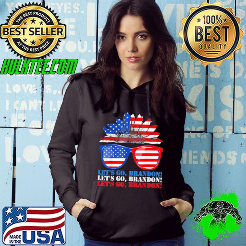 Nice Let’s Go Brandon American Sunflower Sunglasses Shirt