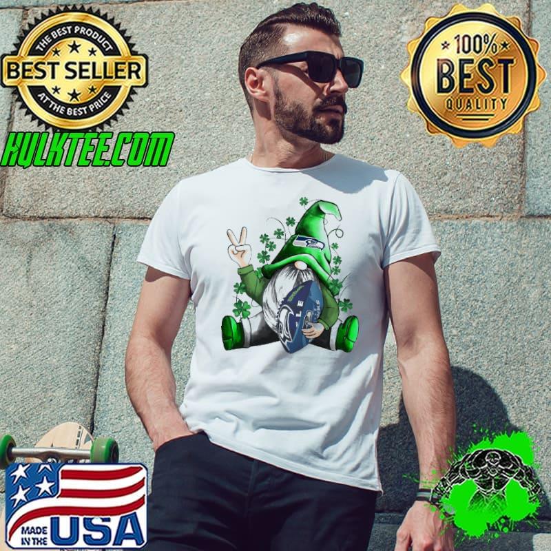 Nice St Patrick Gnome Hugs Seattle Seahawks Football NFL Shirts Unisex Nice St Patrick Gnome Hugs Seattle Seahawks Football NFL Shirts Unisex