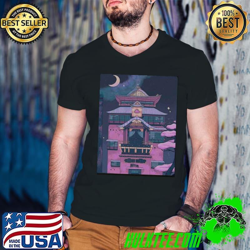Night Bath House Spirited Away Japanese Aesthetic Unisex Sweat Guys V Neck Night Bath House Spirited Away Japanese Aesthetic Unisex Sweat Guys V Neck