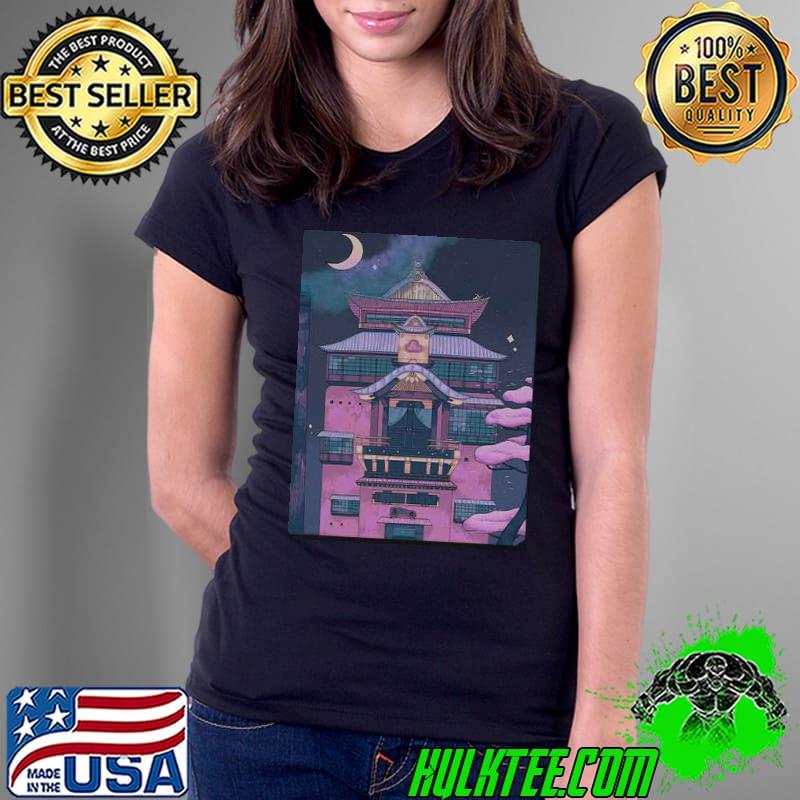 Night Bath House Spirited Away Japanese Aesthetic Unisex Sweat Ladies Tee Night Bath House Spirited Away Japanese Aesthetic Unisex Sweat Ladies Tee