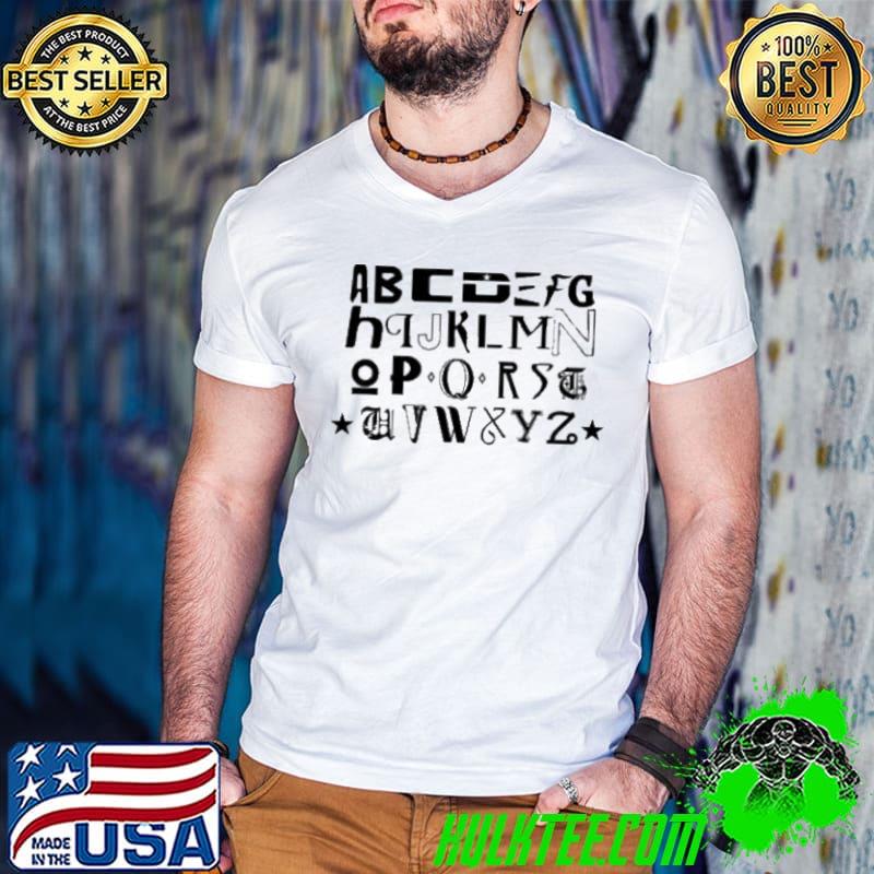 Official Alphabet Vintage Shirt