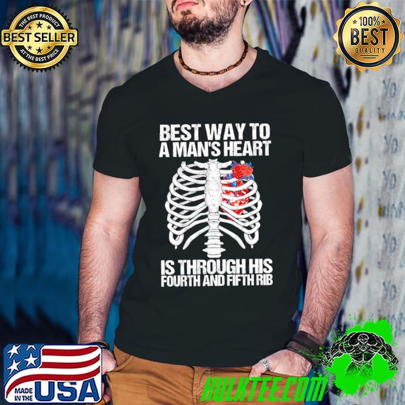 Official Best Way To A Man's Heart Is through His Fourth And Fifth Rib Shirt