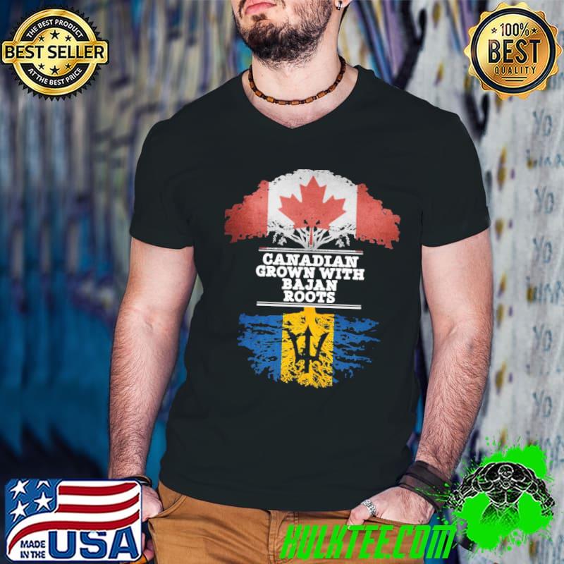 Official Canadian Grown With Bajan Roots Barbados Flag Unisex Sweatshirt