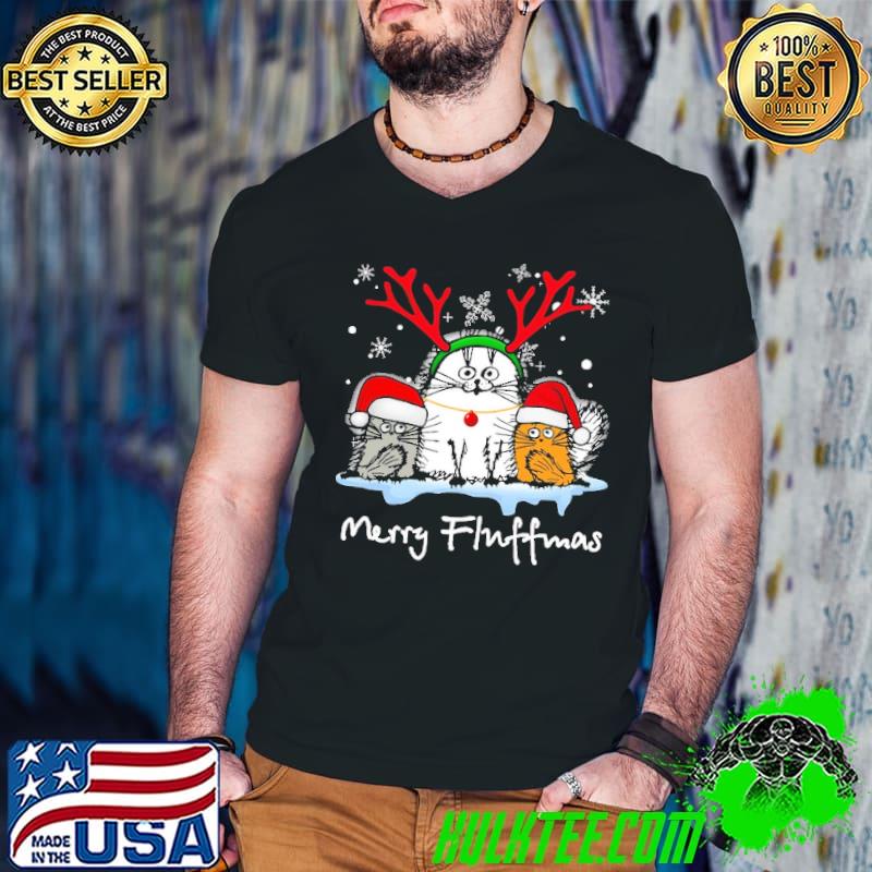 Official Cat Merry Fluffmas Christmas Shirt