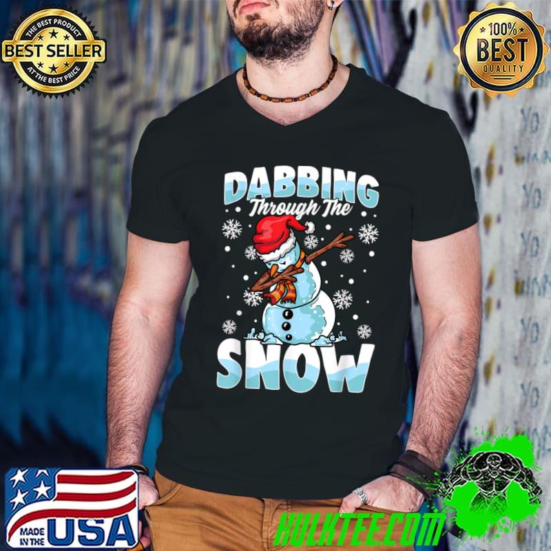 Official Dabbing Through the Snow Snowman Funny Christmas Boys Girls T-Shirt