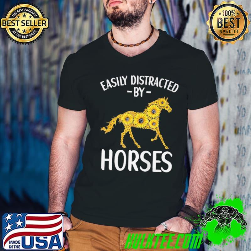 Official Easily distracted by horses horses apparel Guys V Neck Official Easily distracted by horses horses apparel Guys V Neck