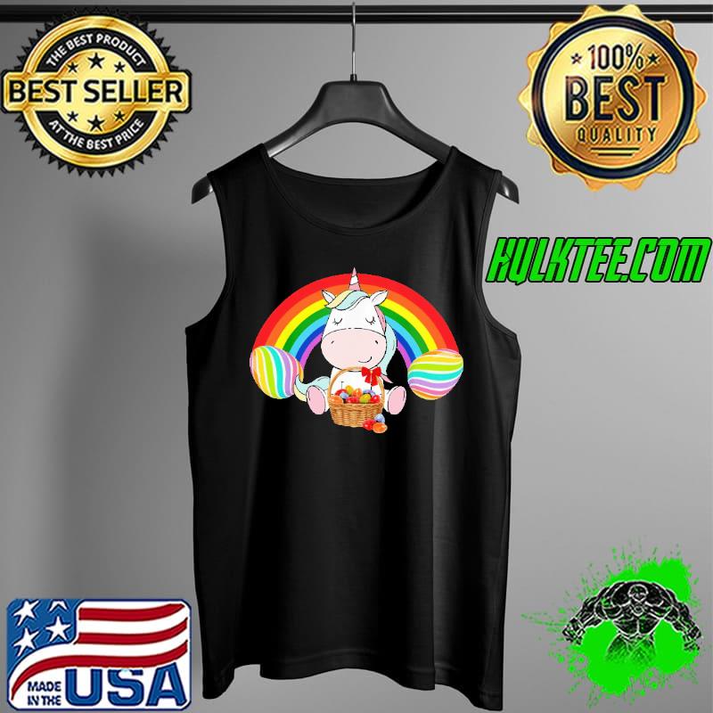 Official Easter Eggs At The End Of The Rainbow Unicorn Easter Shirts Tank Top Official Easter Eggs At The End Of The Rainbow Unicorn Easter Shirts Tank Top