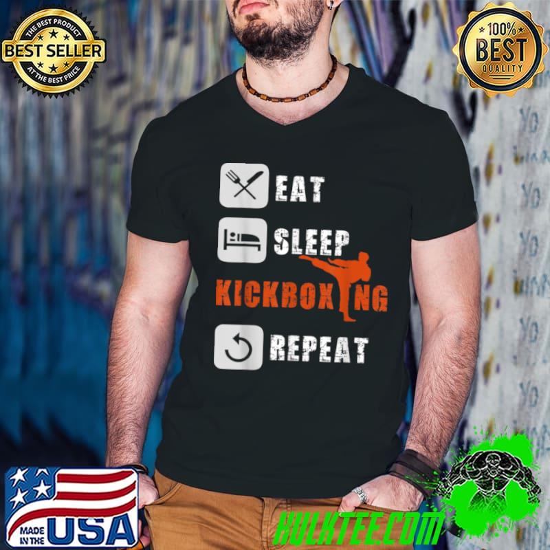 Official Eat Sleep Kickboxing Repeat Martial Arts Fighting Kickboxer T Shirt Guys V Neck Official Eat Sleep Kickboxing Repeat Martial Arts Fighting Kickboxer T Shirt Guys V Neck