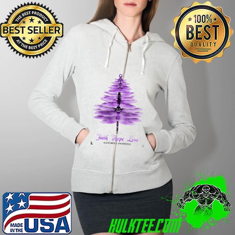 Official Faith hope love alzheimers awareness dragonfly Full Zip Hooded Official Faith hope love alzheimers awareness dragonfly Full Zip Hooded
