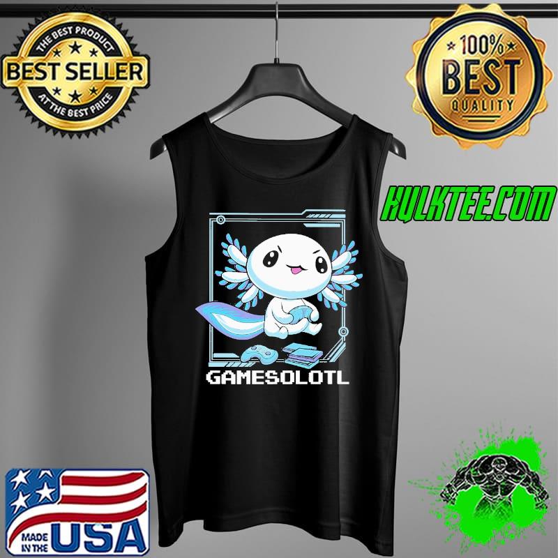 Official Gamesolotl Gamer Axolotl Shirt Tank Top Official Gamesolotl Gamer Axolotl Shirt Tank Top
