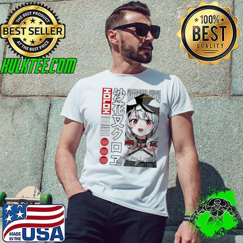 Official Japanese Style Hololive Sakamata Chloe Unisex T-Shirt Unisex Official Japanese Style Hololive Sakamata Chloe Unisex T-Shirt Unisex