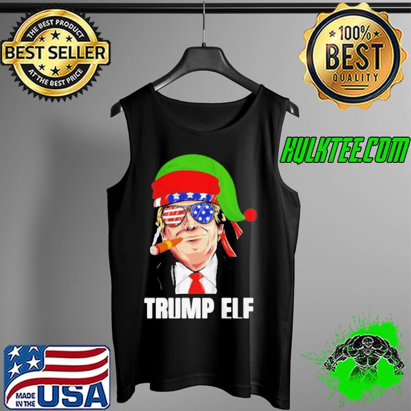 Official King elf Trump elf drinking christmas pajama matching Tank Top Official King elf Trump elf drinking christmas pajama matching Tank Top