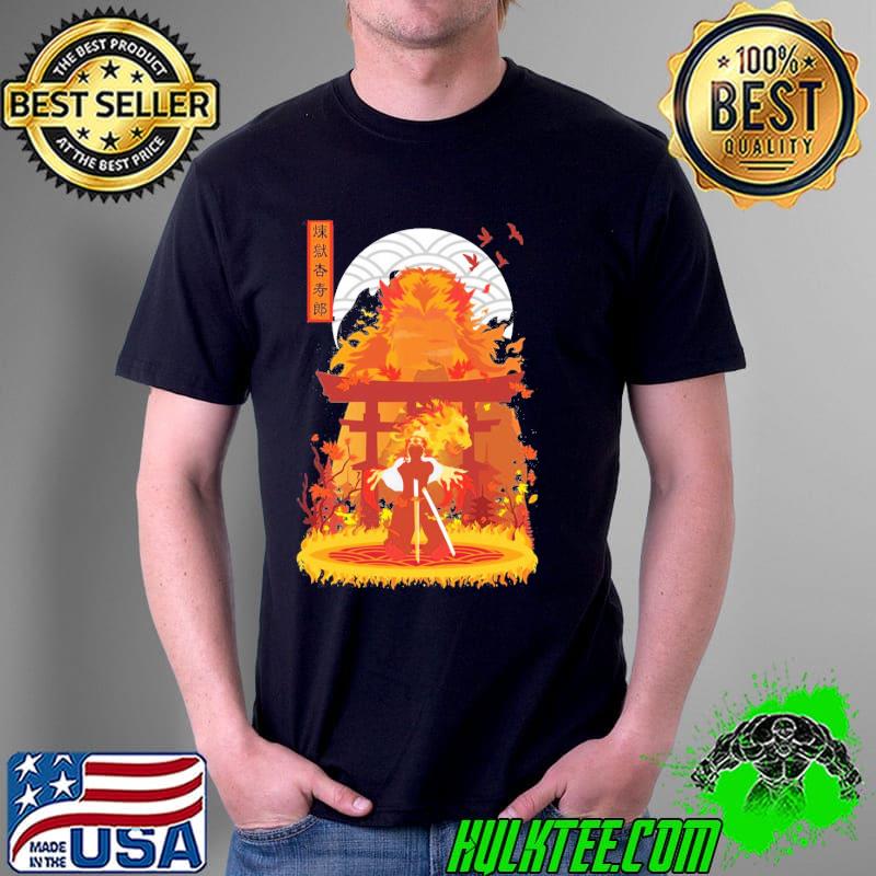 Official Kyojuro Rengoku Minimalist Print Unisex T-Shirt Unisex Official Kyojuro Rengoku Minimalist Print Unisex T-Shirt Unisex