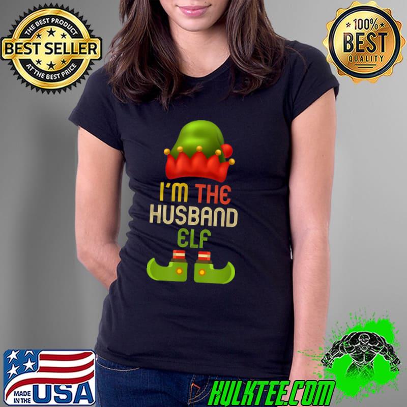 Official Mens husband Elf Christmas Matching Family Pajama Christmas T Shirt Ladies Tee Official Mens husband Elf Christmas Matching Family Pajama Christmas T Shirt Ladies Tee