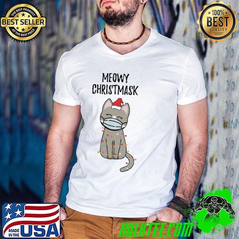 Official Meowy Christmask Cute Christmas Cat Unisex Sweatshirt