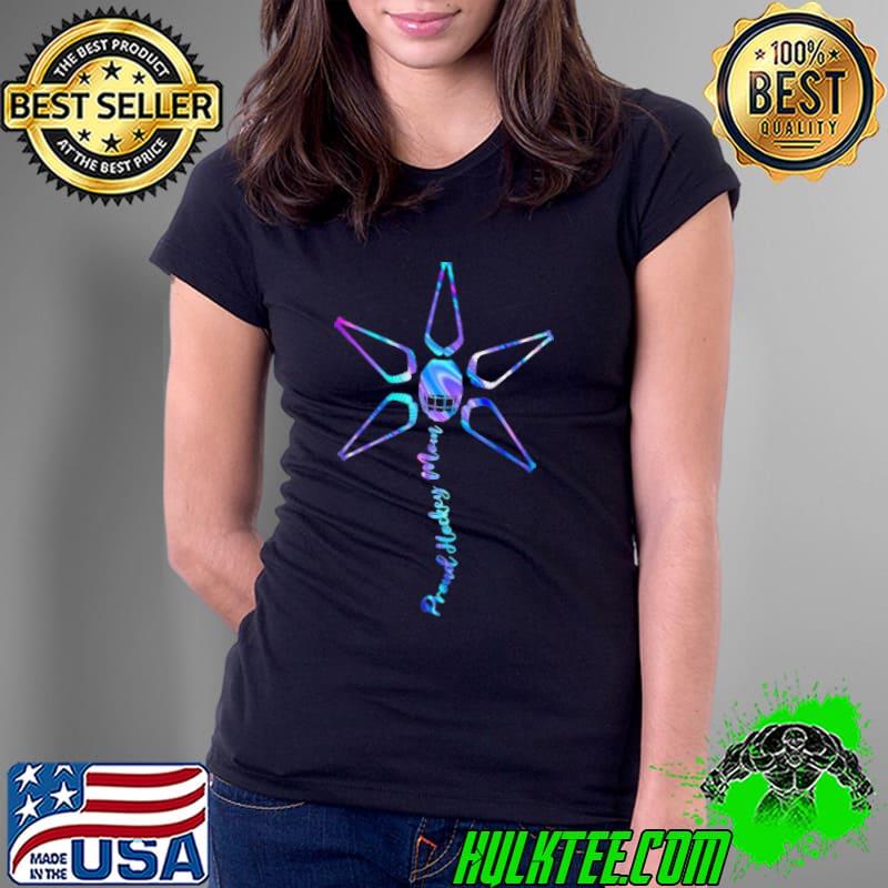 Official Proud Hockey Mom Hockey Player Flower Hologram Ladies Tee Official Proud Hockey Mom Hockey Player Flower Hologram Ladies Tee