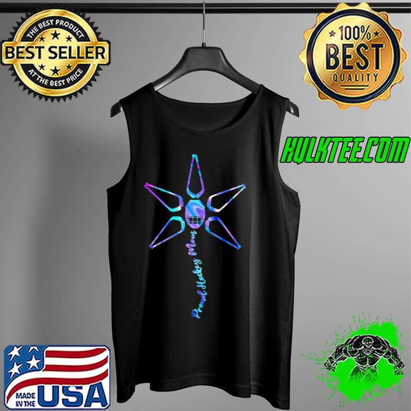 Official Proud Hockey Mom Hockey Player Flower Hologram Tank Top Official Proud Hockey Mom Hockey Player Flower Hologram Tank Top