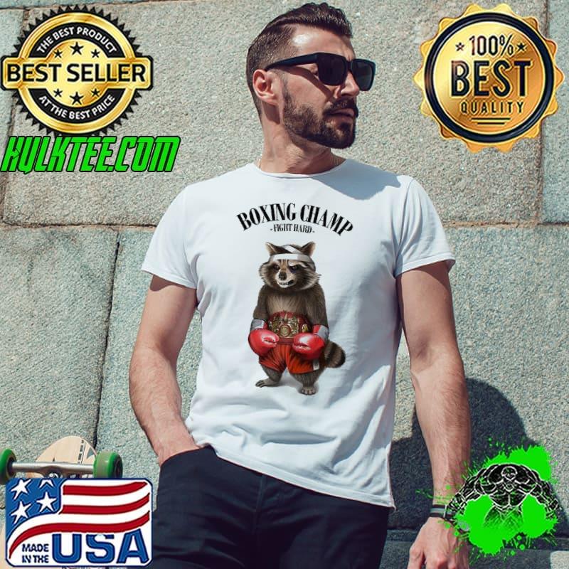 Official Raccoon as Boxing Fight Hard Champion Unisex Official Raccoon as Boxing Fight Hard Champion Unisex
