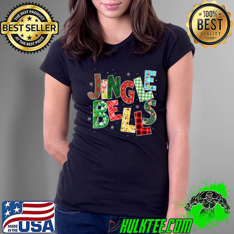 Official Red Plaid Jingle Bells Christmas Matching Family Pajama Tee T-Shirt Ladies Tee Official Red Plaid Jingle Bells Christmas Matching Family Pajama Tee T-Shirt Ladies Tee