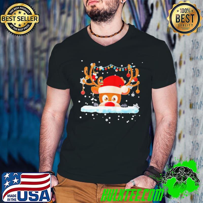 Official Rudolph the red nose reindeer christmas pajama shirt