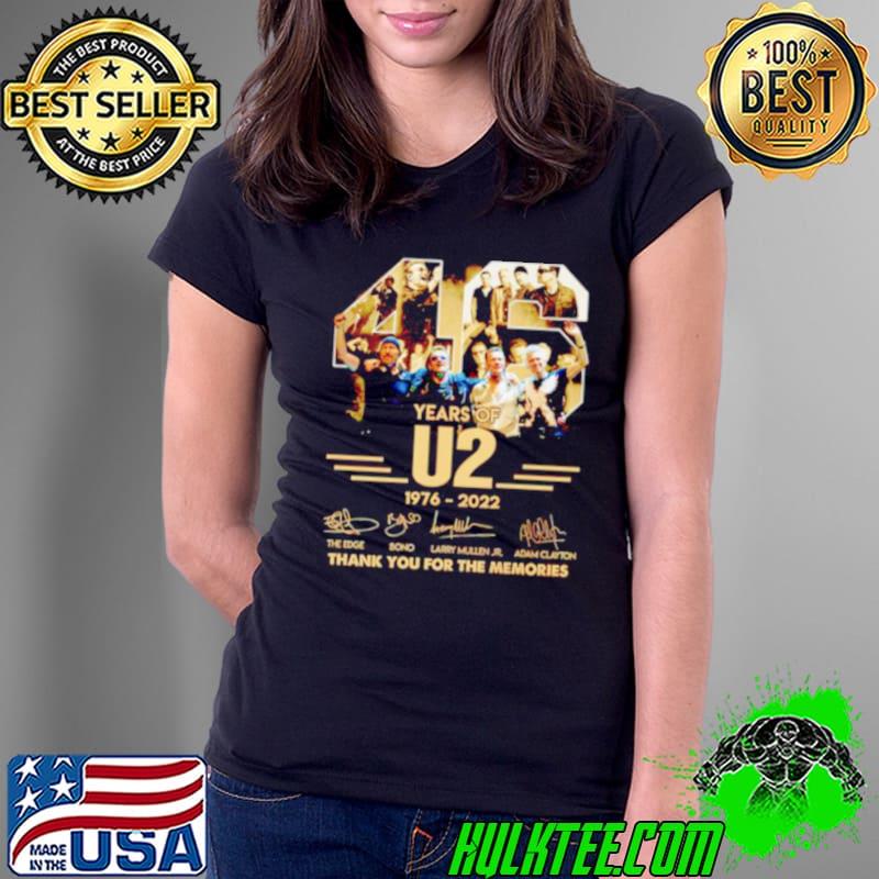 Original 46 years of U2 1976 2022 thank you for the memories Ladies Tee Original 46 years of U2 1976 2022 thank you for the memories Ladies Tee