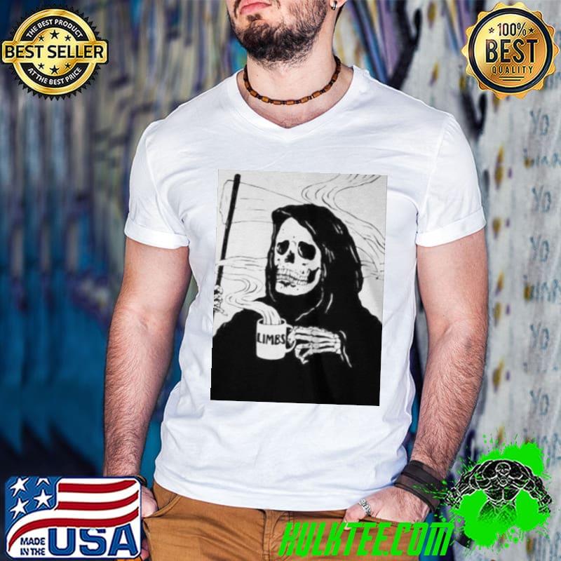 Original Devil drinking coffee reaper shirt