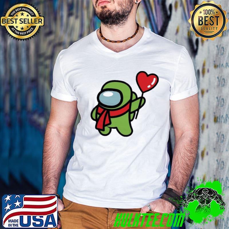 Original Happy among us heart 2021 Valentine shirt