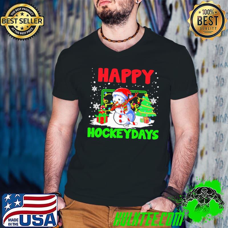 Original Happy HockeyDays Christmas Snowman shirt