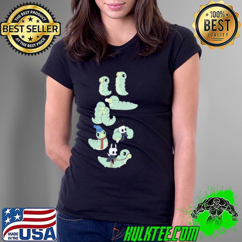 Original Hollow Knight Cute Green Worm Unisex T-Shirt Ladies Tee Original Hollow Knight Cute Green Worm Unisex T-Shirt Ladies Tee
