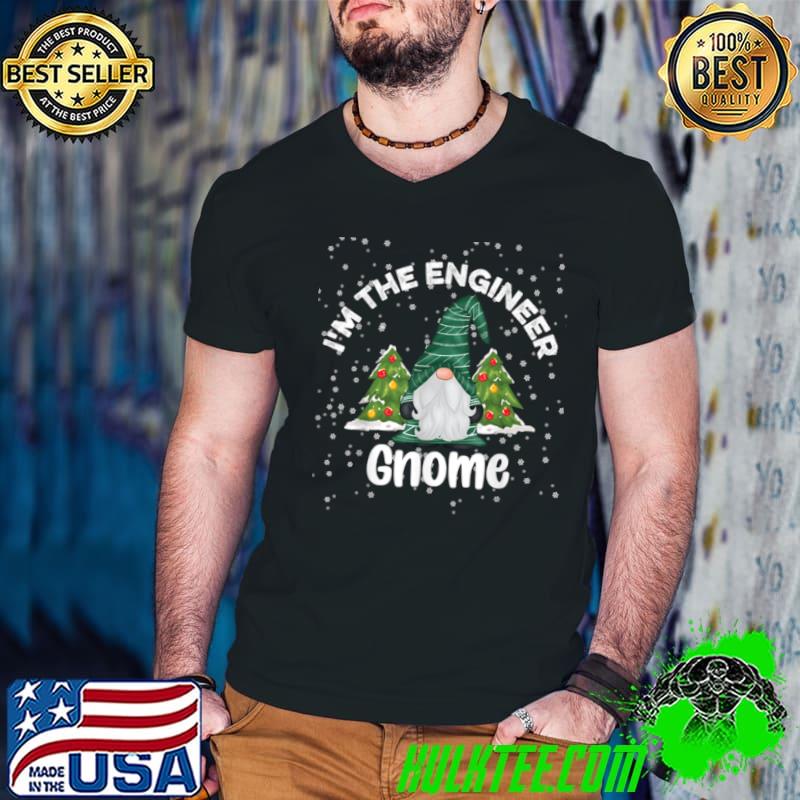 Original I’m The Engineer Gnome Matching Family Christmas Pajama T Shirt