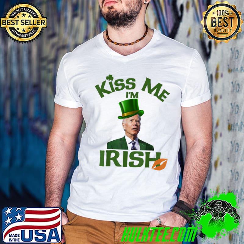 Original Leprechaun Joe Biden Kiss Me I’m Irish T-Shirt
