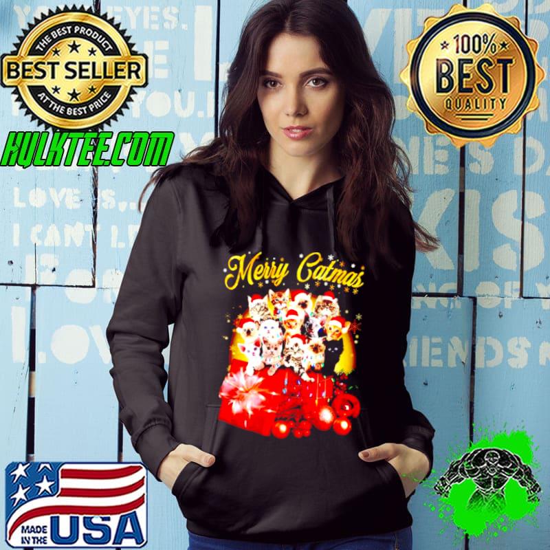 Original Merry Catmas Christmas t Hoodie Original Merry Catmas Christmas t Hoodie
