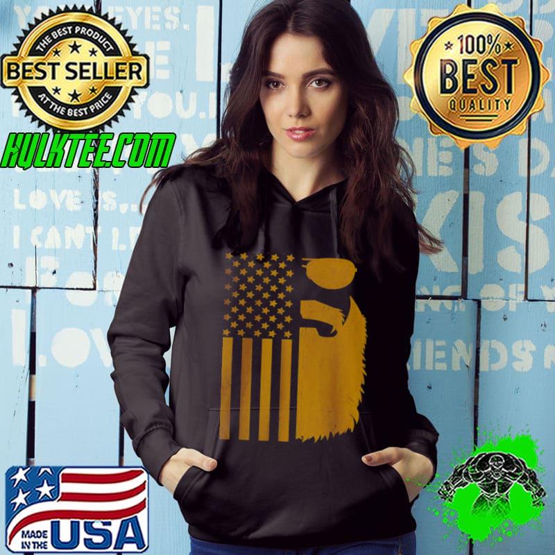 Original Patriotic US Flag Beard And Sunglasses For Men With Beards T Shirt Hoodie Original Patriotic US Flag Beard And Sunglasses For Men With Beards T Shirt Hoodie