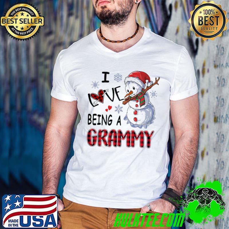 Original Snowman I Love Being A Grammy Christmas Shirt