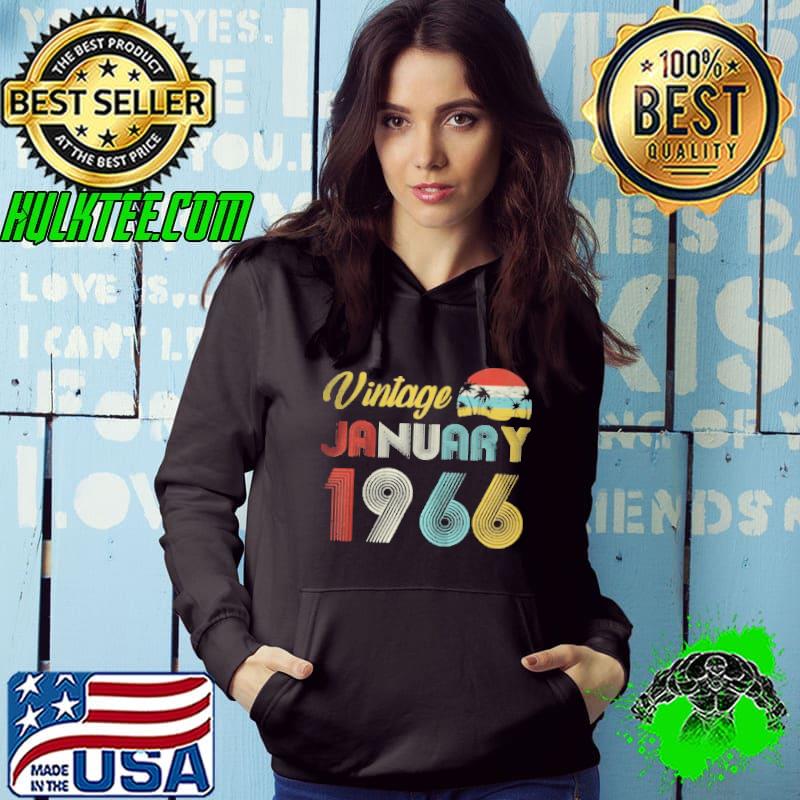 Original Vintage january 1966 56 years old gifts shirt