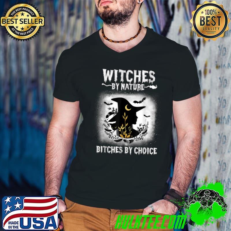 Original Womens Witches By Nature Bitches By Choice Funny Halloween T Shirt Guys V Neck Original Womens Witches By Nature Bitches By Choice Funny Halloween T Shirt Guys V Neck
