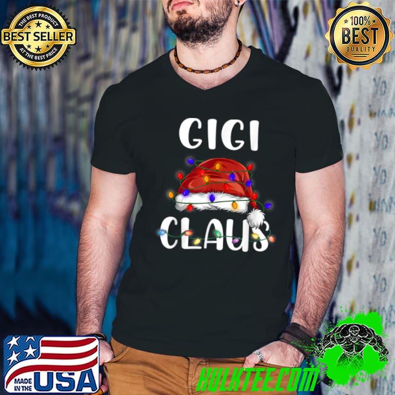 Premium Funny Santa Gigi Claus Christmas Matching Family T Shirt