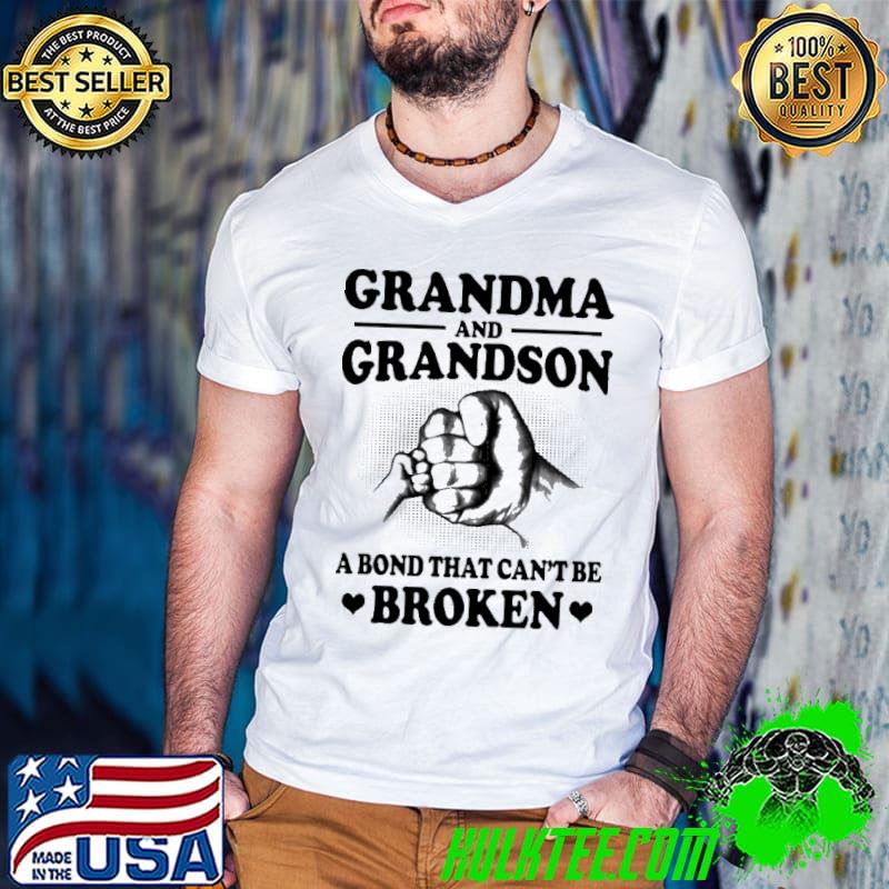 Premium Grandma And Grandson A Bond That Can't Be Broken Shirt