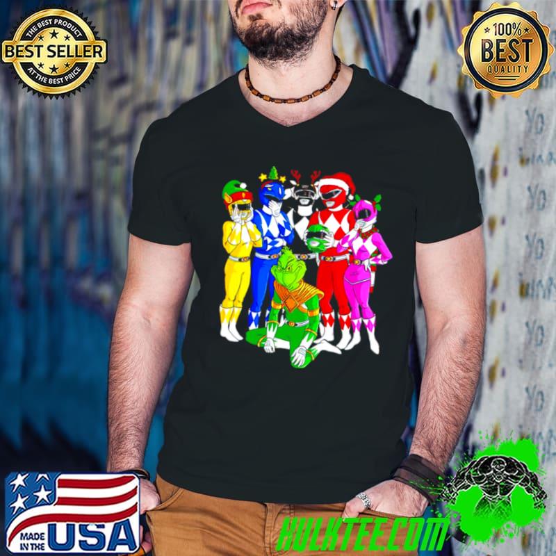 Premium Grinch Rangers Christmas Shirt Guys V Neck Premium Grinch Rangers Christmas Shirt Guys V Neck
