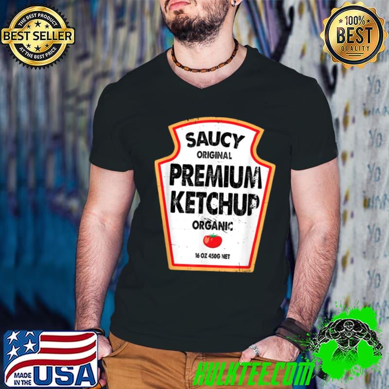 Premium Ketchup Easy Halloween Christmas Costume Matching Couples T Shirt Guys V Neck Premium Ketchup Easy Halloween Christmas Costume Matching Couples T Shirt Guys V Neck