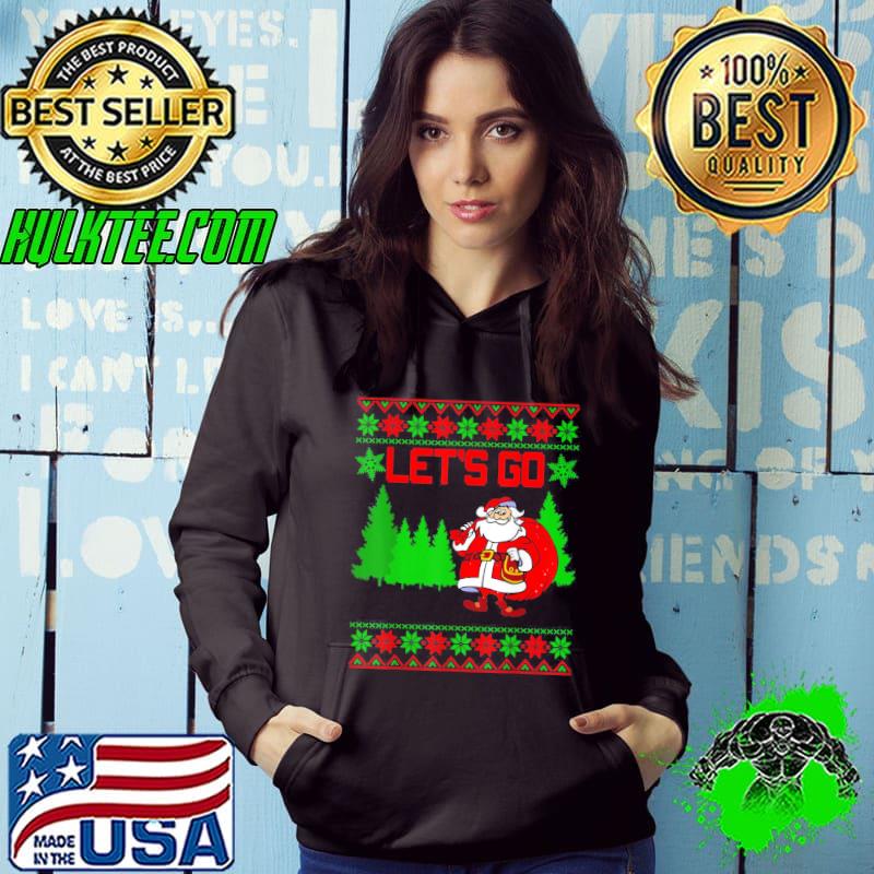 Premium Let’s Go Ugly Santa Claus Christmas Ugly Christmas T-Shirt