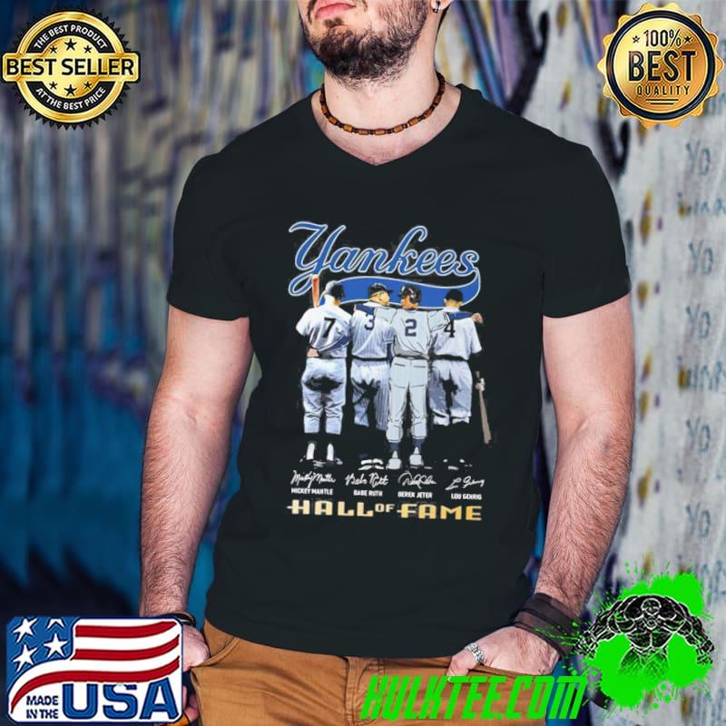 Premium New York Yankees Teams Hall Of Fame Signatures Unisex T-Shirt