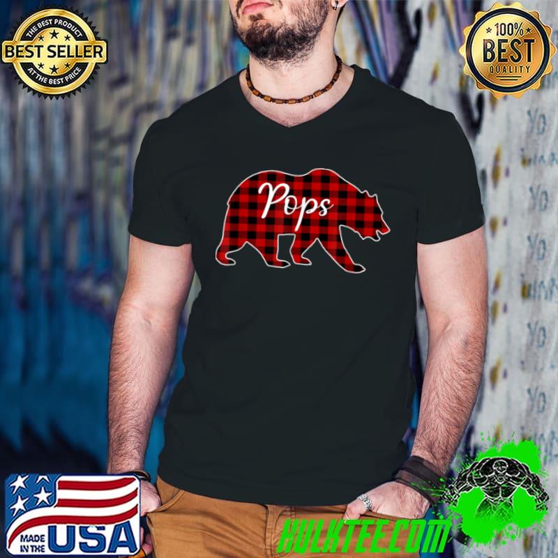 Premium Pops Bear Buffalo Plaid Christmas Family Pajama T Shirt Premium Pops Bear Buffalo Plaid Christmas Family Pajama T Shirt
