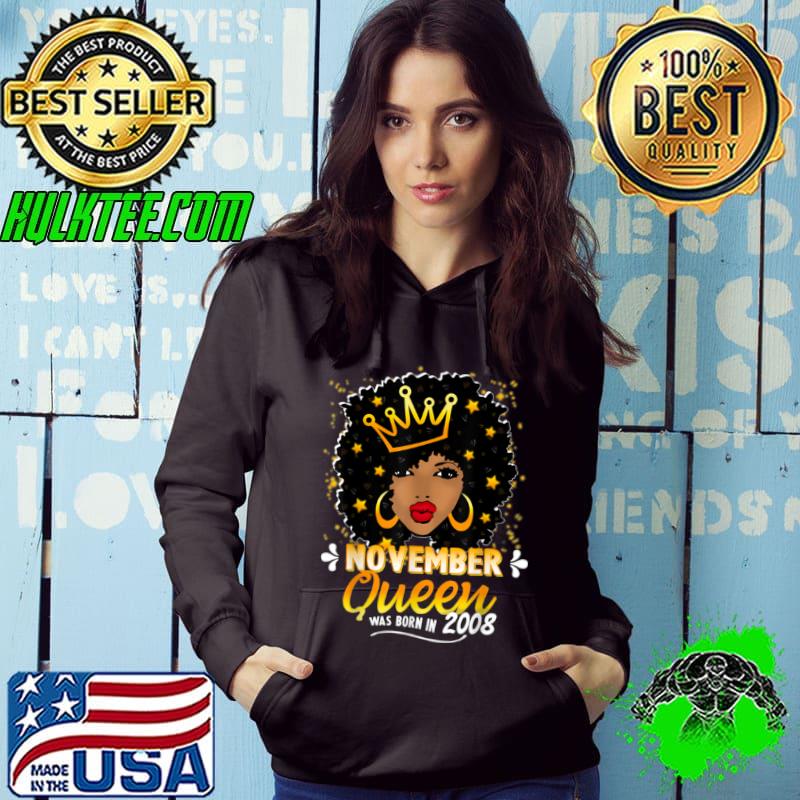 Premium Queen November 13th Birthday Shirt Women 2008 13 Year Old T Shirt